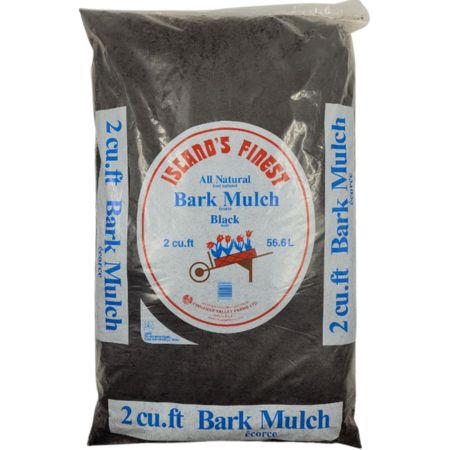 Island's Finest Bark Mulch Natural Black 2 cuft