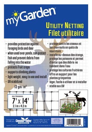 myGarden - Utility Netting (Black 3/4") 7'x14'