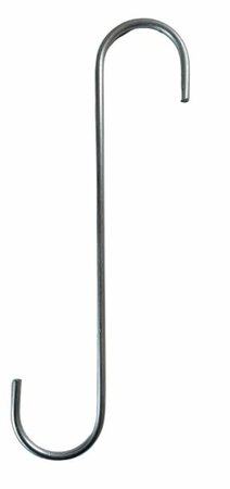 myGarden - 12" S Drop Hook - Stainless Steel 3ga - 25pcs/bdl