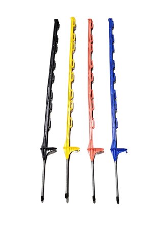myGarden - 4' Blue Step in Post Fence w/ metal spike 50pcs/bdl