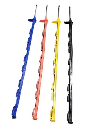 myGarden - 4' Orange Step in Post Fence w/ metal spike 50pcs/bdl