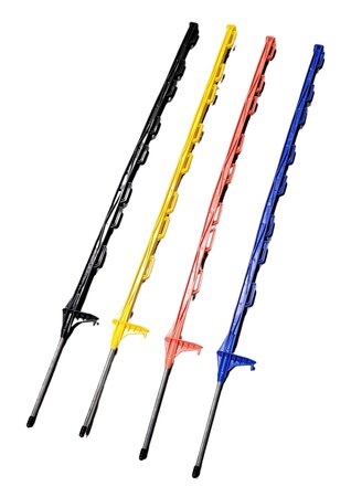myGarden - 4' Yellow Step in Post Fence w/ metal spike 50pcs/bdl