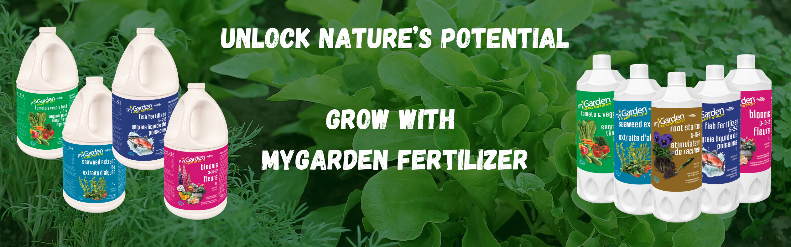 MyGarden Liquid 1L & 4L plant fertilizers 